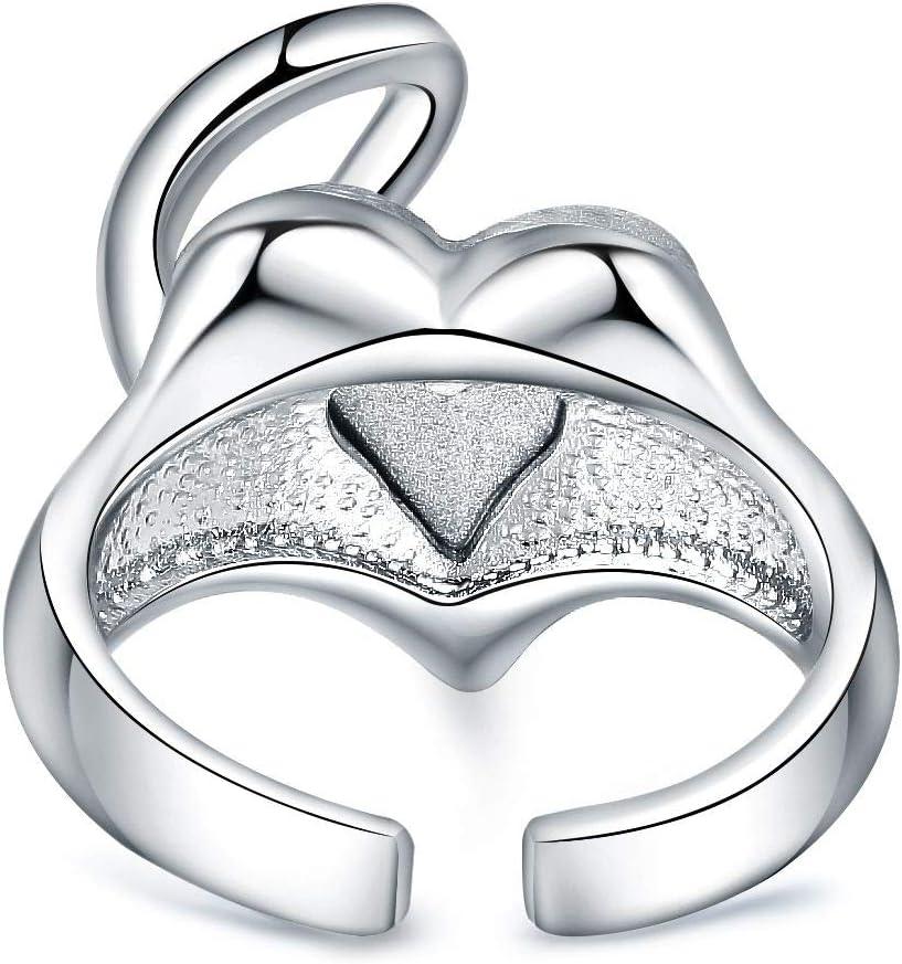 imageLeafael Infinity Love Womens Adjustable Crystal Heart Ring with Birthstone Crystals Healing Stones Jewelry Gifts for Women Birthdays Valentines Day Mothers Day SilverTone Open End Size 65814LuckJade Opal Green