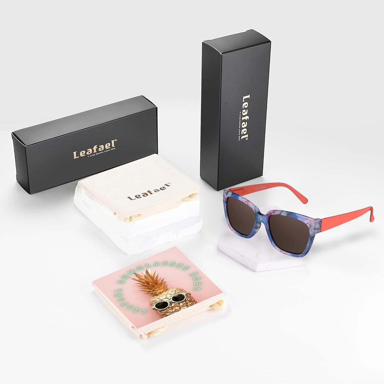 imageSunglasses Womens Trendy Retro Floral Design Polarized Lens UV Protection Square Cat Eye Frame Casual amp Active Wear02 Square Cat Eye Red Legs Rose Flower Print