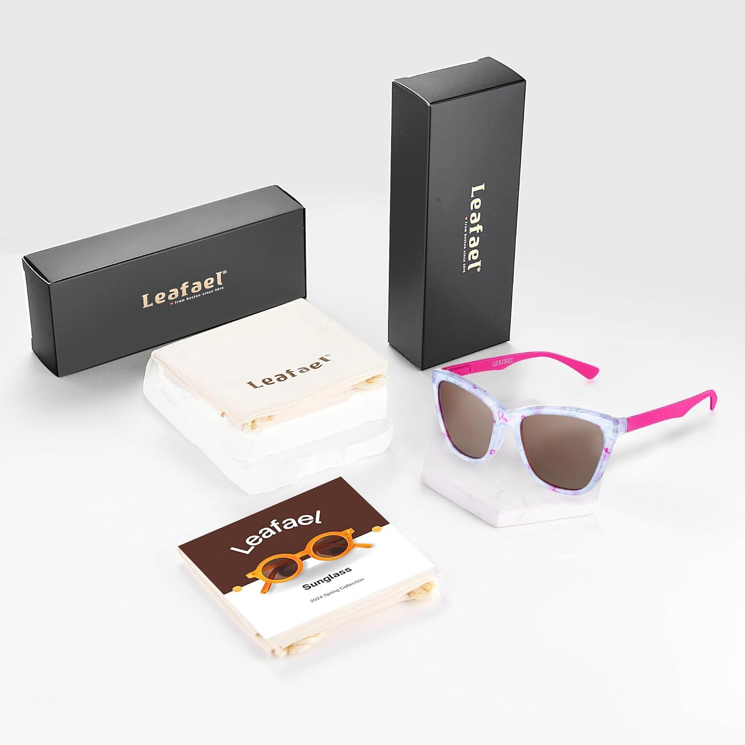 imageSunglasses Womens Trendy Retro Floral Design Polarized Lens UV Protection Square Cat Eye Frame Casual amp Active Wear08 Classic Cat Eye Pink Legs Daisy Floral Print