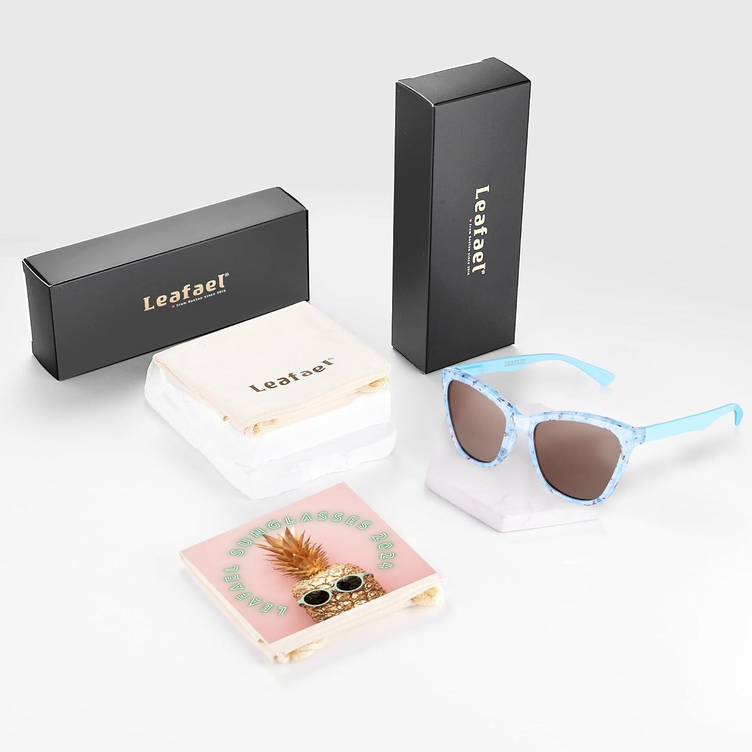 imageSunglasses Womens Trendy Retro Floral Design Polarized Lens UV Protection Square Cat Eye Frame Casual amp Active Wear09 Classic Cat Eye Blue Legs Daisy Floral Print
