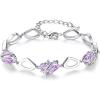 106-June-Alexandrite Light Purple-Rose Gold Plated