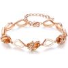 111-November-Amber Brown-Rose Gold Plated