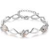 204-April Crystal-Clear White-Silvertone