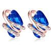 109-September-Sapphire Blue-Rose Gold Plated
