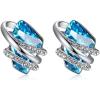 203-March December-Aquamarine Blue-Silvertone