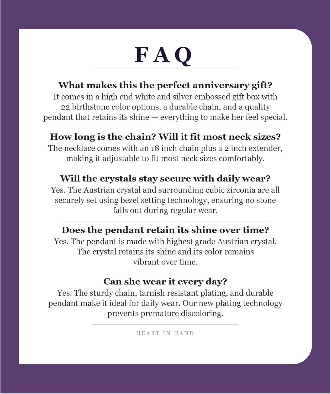 imageLeafael Gift Necklaces for Women Heart in Hand I Love You Birthstone Crystal for 12 Months Birthday Anniversary Jewelry for Wife Girlfriend Mom Rose Gold or Gunmetal Plated 18 2 Chain04AprilClear WhiteRose Gold Plated