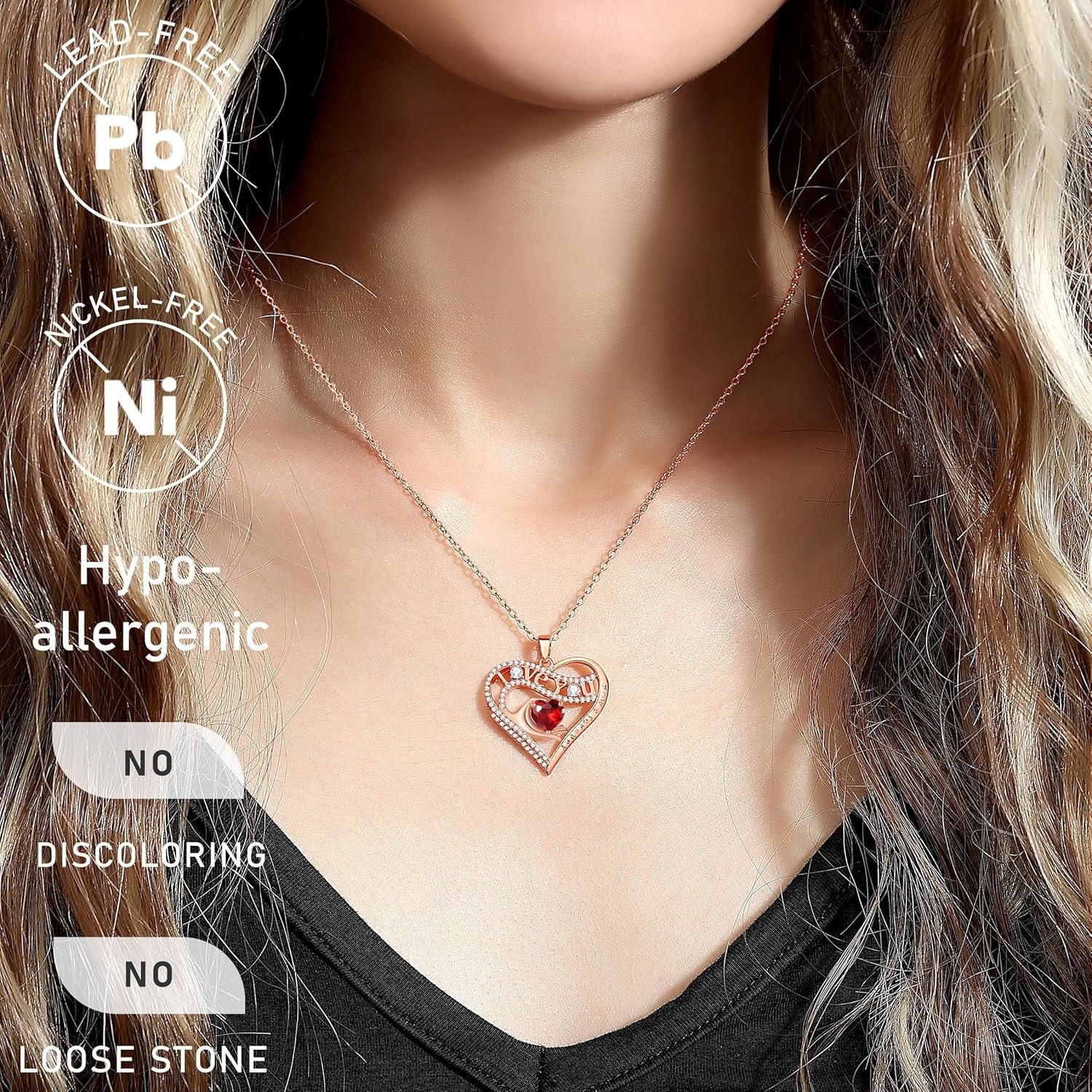 imageLeafael Gift Necklaces for Women Heart in Hand I Love You Birthstone Crystal for 12 Months Birthday Anniversary Jewelry for Wife Girlfriend Mom Rose Gold or Gunmetal Plated 18 2 Chain01JanuaryGarnet Ruby RedRose Gold Plated