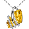 211-November-Citrine Yellow-Silvertone