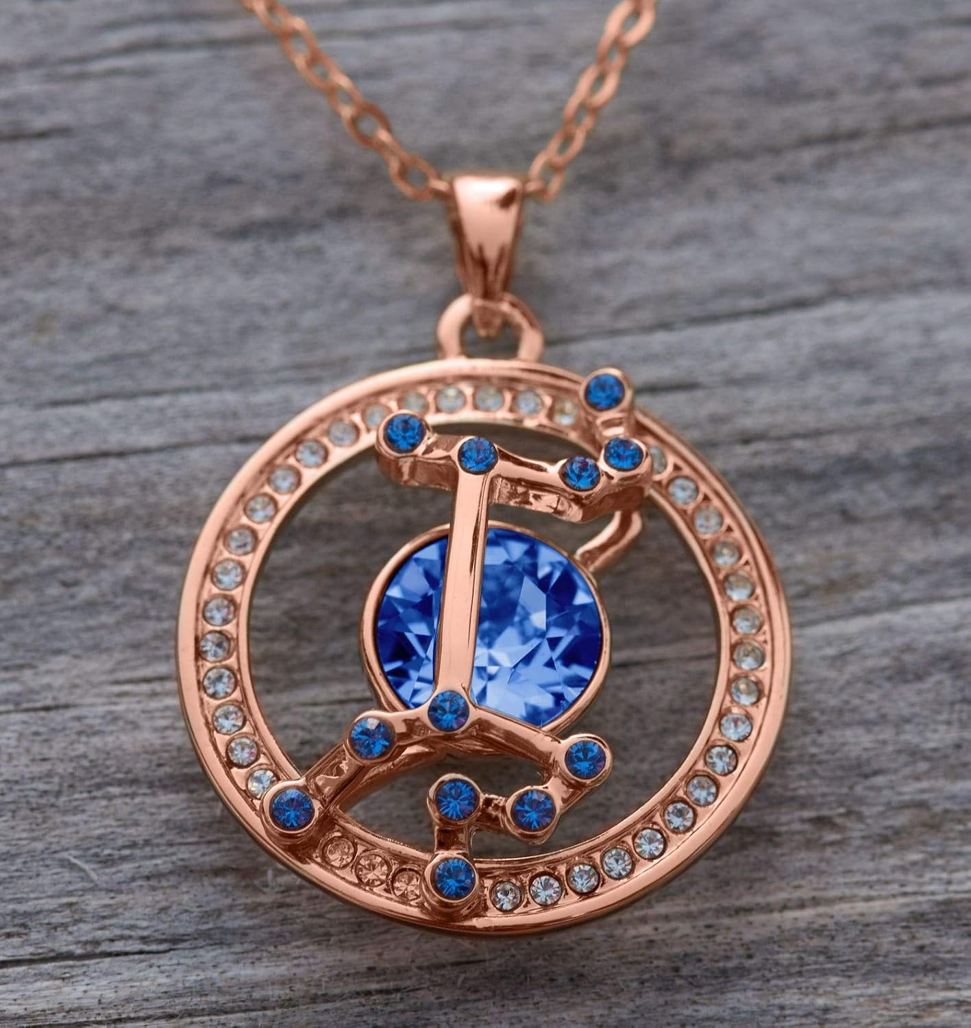 image:imageLeafael Superstar Zodiac Necklace Bracelet Bundle Jewelry Set Virgo 14k Rose Gold Plated